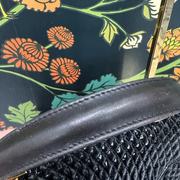 Bally Vintage Quilted Patent Leather Top Handle Satchel - Picture 11 of 13